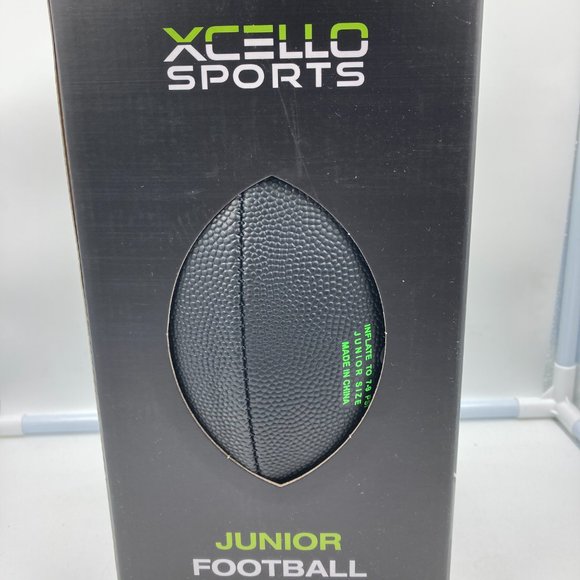 XCello Sports Black Green Junior Football - Picture 3 of 3